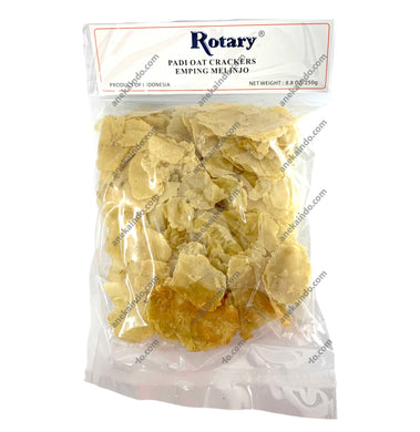 rotary padi oat crackers emping melinjo