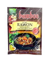 Load image into Gallery viewer, bamboe bumbu rawon spices mix for east java meat soup
