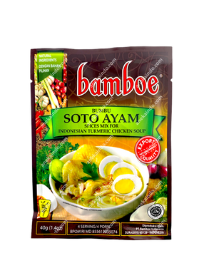 bamboe bumbu soto ayam spices mix for indonesian turmeric chicken soup