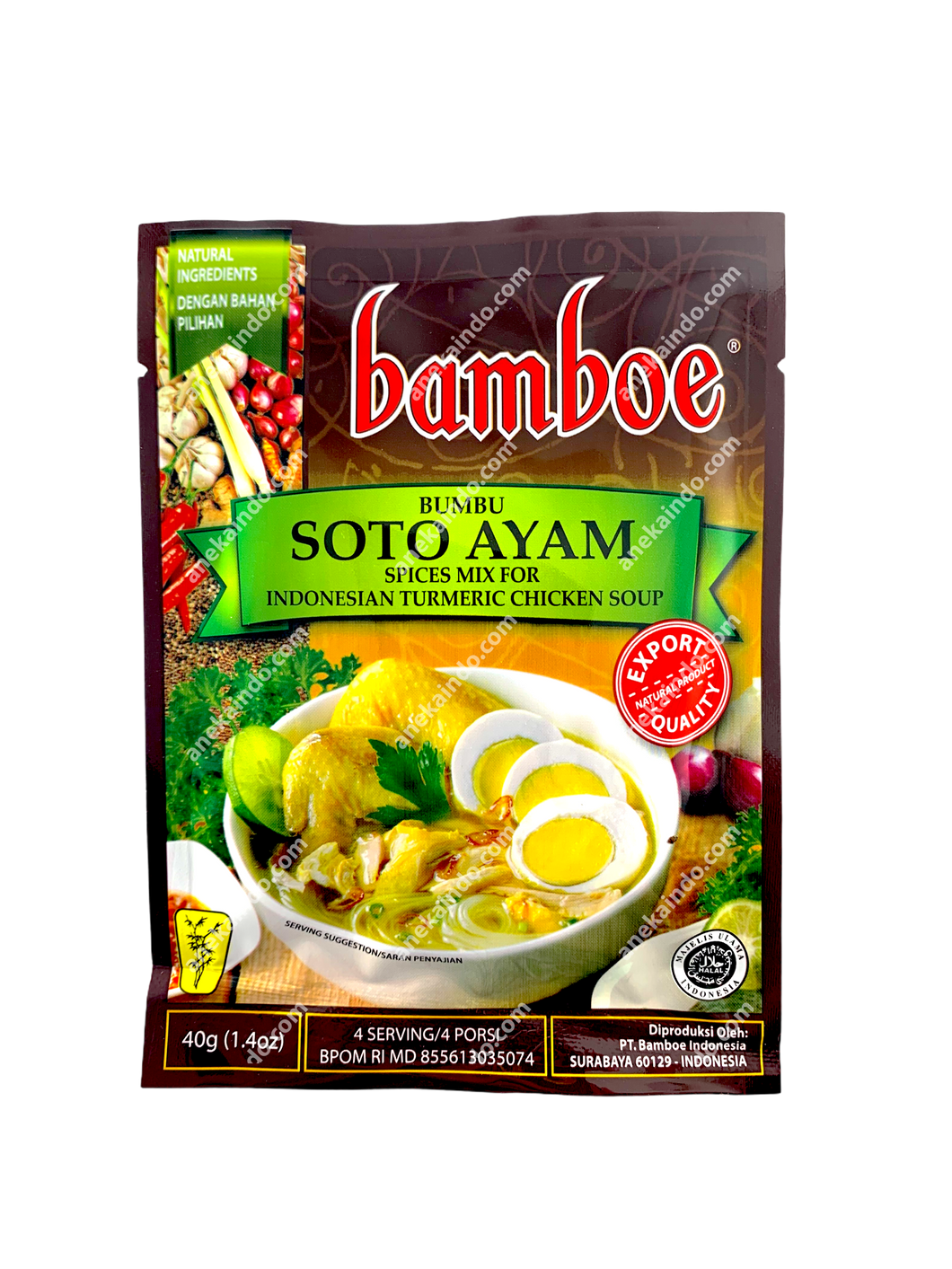 bamboe bumbu soto ayam spices mix for indonesian turmeric chicken soup