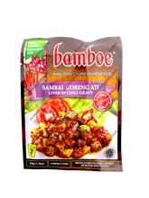 Load image into Gallery viewer, bamboe bumbu sambal goreng ati liver in chili gravy
