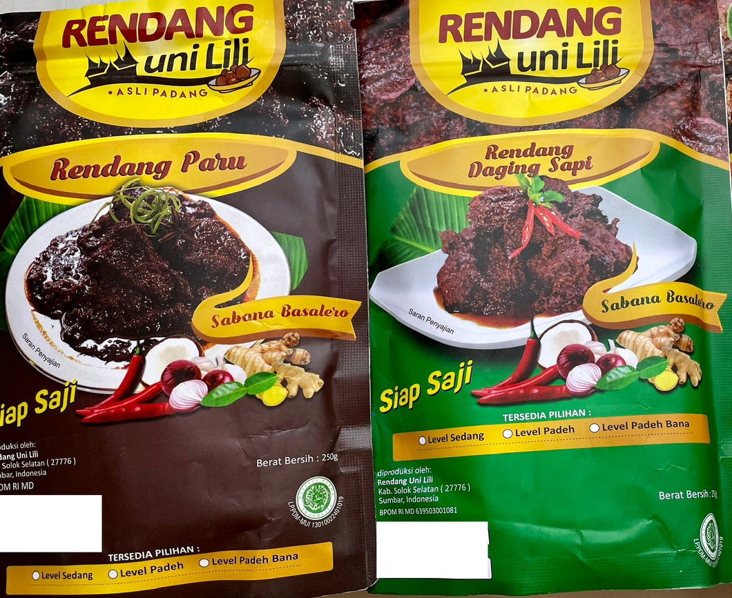 Unilili rendang daging